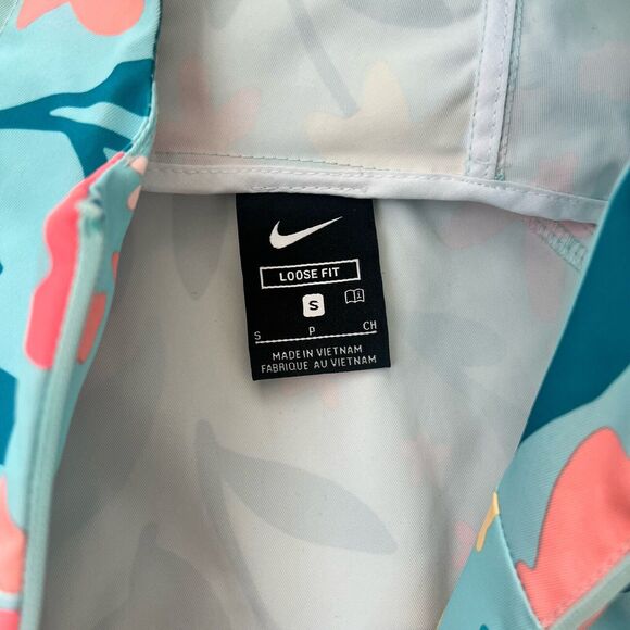 Nike Repel Floral Print Golf Anorak Jacket Size Small Women Rain jacket - Picture 8 of 10